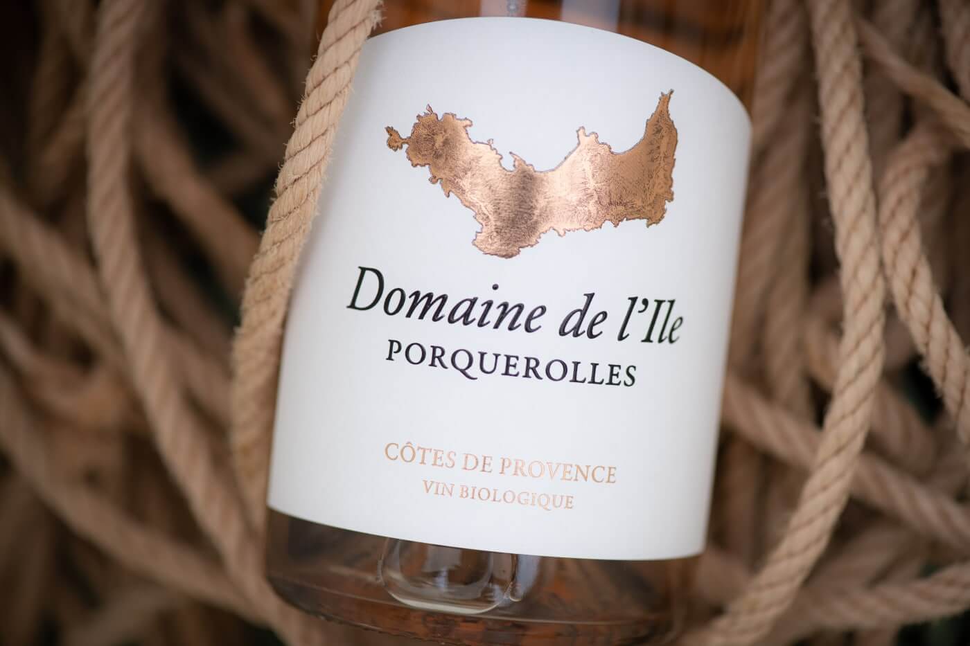 Vin rosé de l’île de Porquerolles, appellation Côtes de Provence